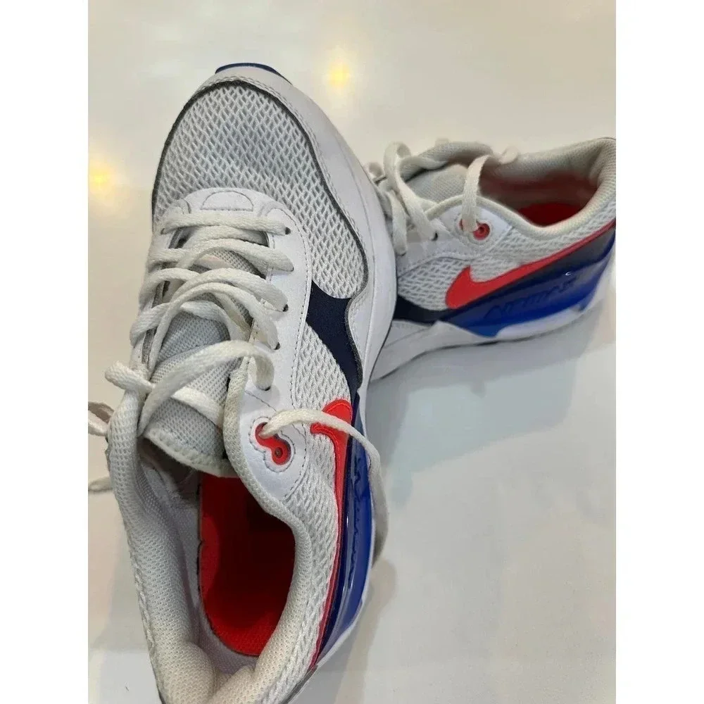 Nike Air Max Boys White Crimson Color System GS Trainers Sneaker Size 6Y